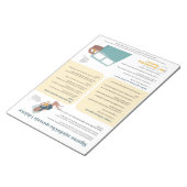 Bedsharing en borstvoeding Scheur-weg (Kroatisch) Notitieblok (Schuin)