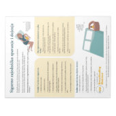 Bedsharing en borstvoeding Scheur-weg (Kroatisch) Notitieblok (Voorkant)