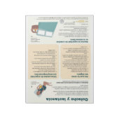 Bedsharing en borstvoeding Scheur-weg (Spaans) Notitieblok (Linkerzijde)