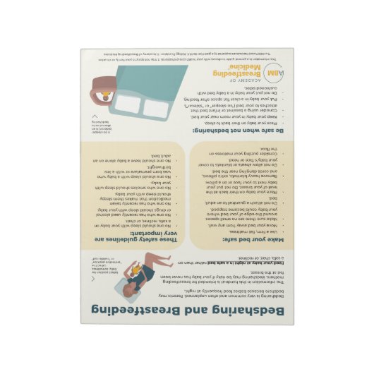 Bedsharing en borstvoeding Tear-away (Nederlands) Notitieblok (Linkerzijde)