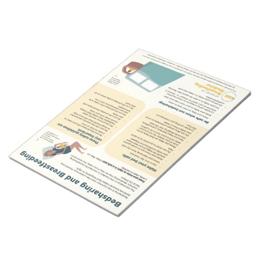 Bedsharing en borstvoeding Tear-away (Nederlands) Notitieblok (Schuin)