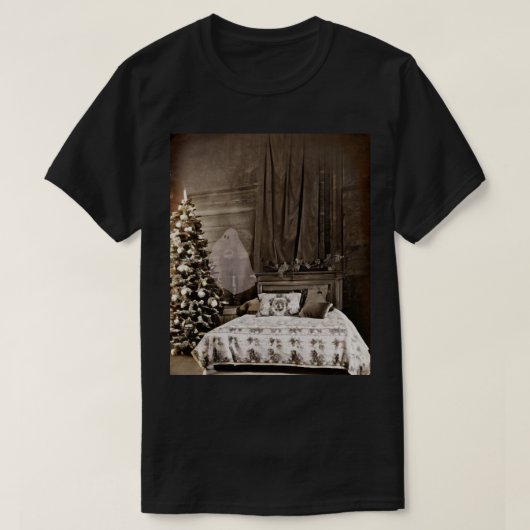 Bedsheet Ghost Victoriaans Christmas T-shirt (Design voorkant)