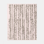 Bedtijd met Bach Handgeschreven klassieke muziek Fleece Deken (Voorkant)