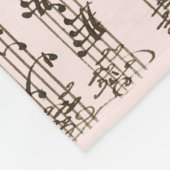 Bedtijd met Bach Handgeschreven klassieke muziek Fleece Deken (Hoek)