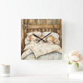 Bedtijd Muizen Muurklok Vierkante Klok (Huis)