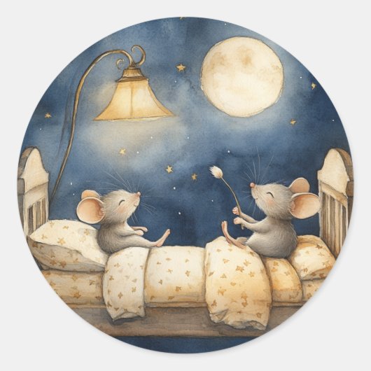 Bedtijd Muizen Stickers (Voorkant)