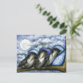 Bedtijdkraaien door Tanya Bond Briefkaart (Staand voorkant)