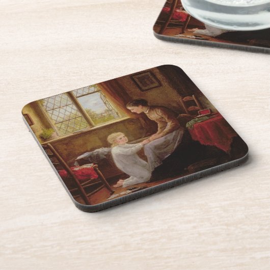 Bedtime, 1890 (olie op het paneel) bier onderzetter (Linkerzijde)