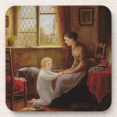 Bedtime, 1890 (olie op het paneel) bier onderzetter (Voorkant)
