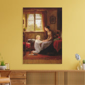 Bedtime, 1890 (olie op het paneel) canvas afdruk (Insitu (Woonkamer))