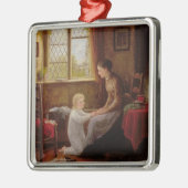 Bedtime, 1890 (olie op het paneel) metalen ornament (Links)