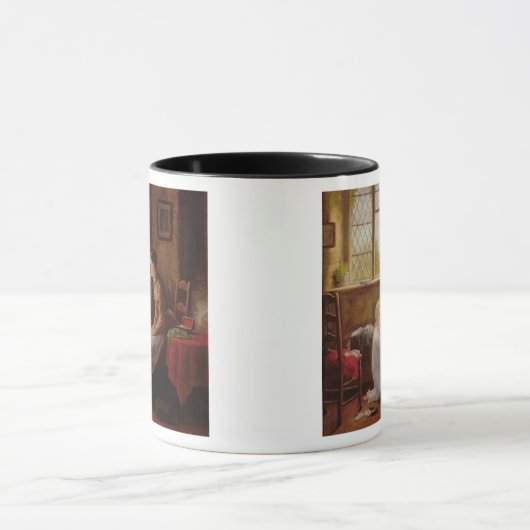 Bedtime, 1890 (olie op het paneel) mok (Midden)