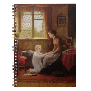 Bedtime, 1890 (olie op het paneel) notitieboek