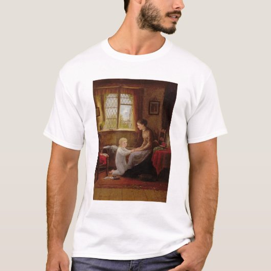 Bedtime, 1890 (olie op het paneel) t-shirt (Voorkant)