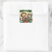 Bedtime Buddies Vierkante Sticker (Tas)