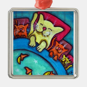 Bedtime Cats Friendship Ornament