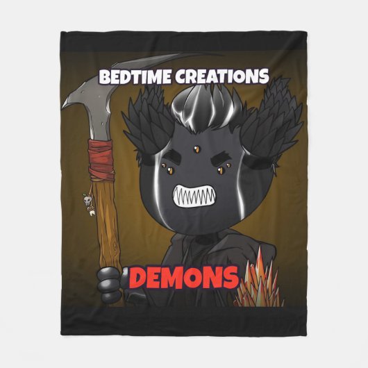 Bedtime Creations Demons Fleece Dekens (Voorkant)