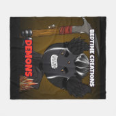 Bedtime Creations Demons Fleece Dekens (Voorkant (Horizontaal))