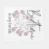 Bedtime is my Break  Fleece Deken (Voorkant (Horizontaal))