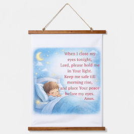 Bedtime Prayer for Kids Hangend Wandkleed