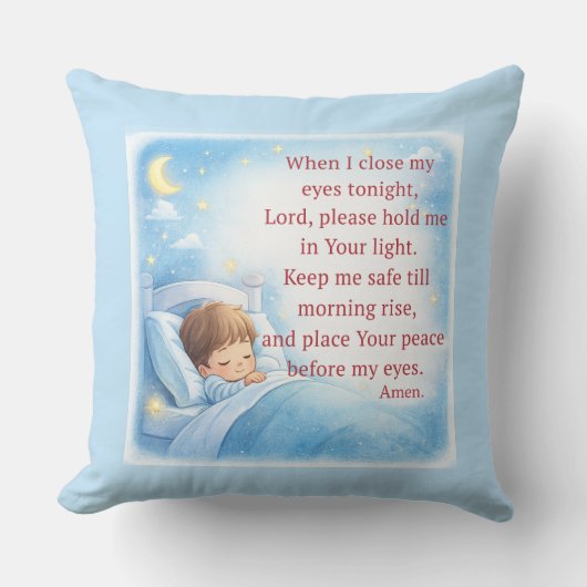 Bedtime Prayer for Kids Kussen (Voorkant)