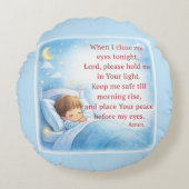 Bedtime Prayer for Kids Rond Kussen (Voorkant)