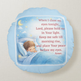 Bedtime Prayer for Kids Rond Kussen