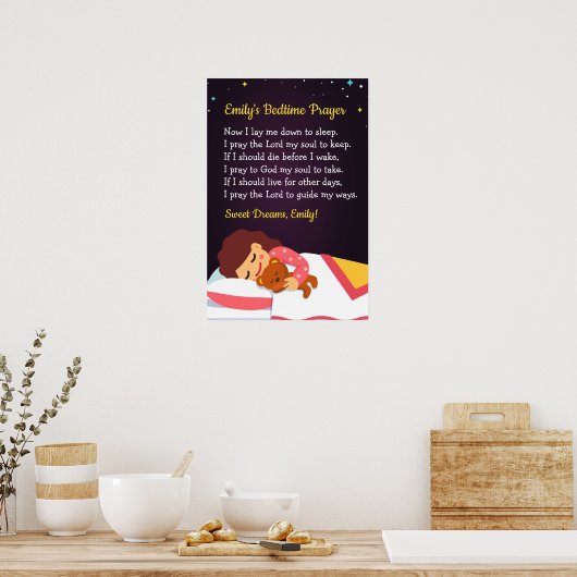 Bedtime Prayer Poster (Keuken)
