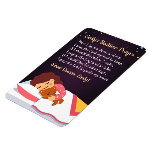 Bedtime Prayer Poster Magneet (Linkerzijde)