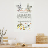 Bedtime Shema Israel for Children with Animals Poster (Keuken)