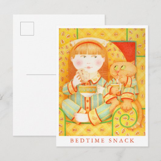 BEDTIME SNACK BRIEFKAART (Voorkant / Achterkant)