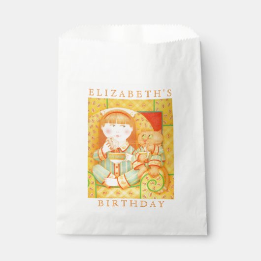 BEDTIME SNACK Favor Bag Bedankzakje (Voorkant)