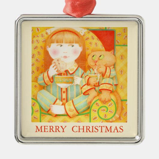 BEDTIME SNACK Premium Ornament + Tekst / Cream (Voorkant)