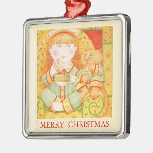 BEDTIME SNACK Premium Ornament + Tekst / Cream (Links)