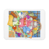 BEDTIME STORY 3x4 Flexibele Magneet - Wit (Horizontaal)