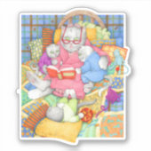 BEDTIME STORY 4" Vinyl Sticker (Voorkant)