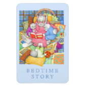 BEDTIME STORY 4x6 Flexibele Magneet - Blauw (Verticaal)