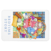 BEDTIME STORY 4x6 Flexibele Magneet - Wit (Horizontaal)