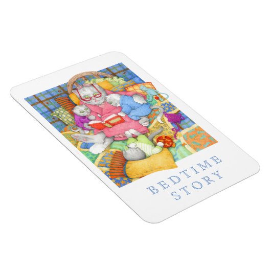 BEDTIME STORY 4x6 Flexibele Magneet - Wit (Rechterzijde)