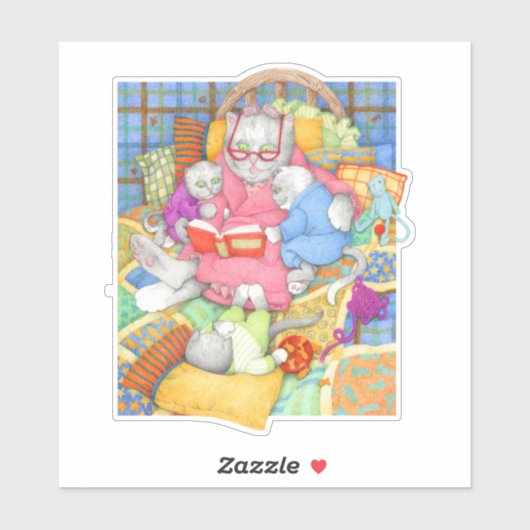 BEDTIME STORY 6" Vinyl Sticker (Vel)