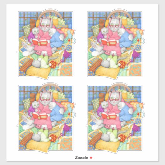 BEDTIME STORY 6" Vinyl Stickers (4) (Vel)