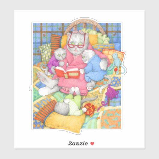 BEDTIME STORY 8" Vinyl Sticker (Vel)