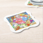 BEDTIME STORY Bracket Paper Onderzetters - Wit (Gekanteld)