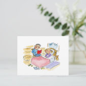 Bedtime Story Briefkaart (Staand voorkant)