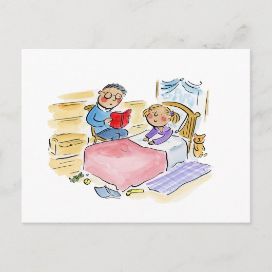 Bedtime Story Briefkaart (Voorkant)