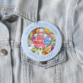 BEDTIME STORY Child ID Button - Blauw (In situ)