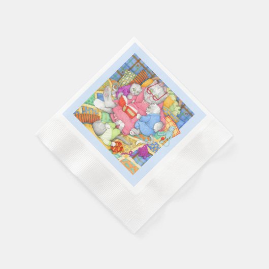 BEDTIME STORY Gecodeerde cocktail papier servetten (Hoek)
