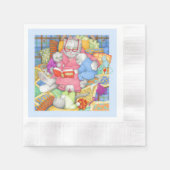 BEDTIME STORY Gecodeerde cocktail papier servetten (Voorkant)