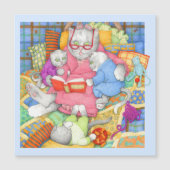 BEDTIME STORY Magnetische Kaart - Blauw (Voorkant)