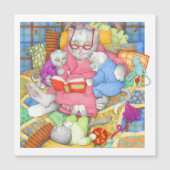 BEDTIME STORY Magnetische Kaart - Wit (Voorkant)